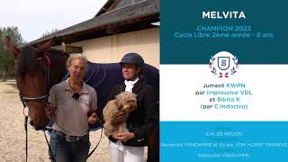 Pompadour CCE 2023 – Interview Champion Cycle Libre 2ème année 6 ans  MELVITA [upl. by Gnen735]