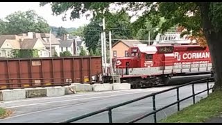 RJ Corman coal train Clearfield PA 9162024 [upl. by Yenar]