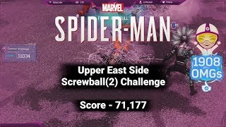 Upper East Side Screwball Challenge  Score of 71177 Spiderman PS4 [upl. by Vanni]