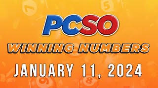 P574M Jackpot Super Lotto 649 2D 3D 6D and Lotto 642  January 11 2024 [upl. by Herzen447]