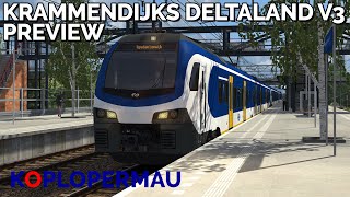 Train Simulator 2023 PREVIEW Krammerdijks Deltaland V3 Iependam  Krammendijk Centraal met FLIRT [upl. by Marras591]