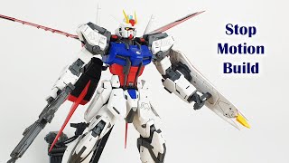 Simple Solid Awesome MG GATX105 Aile Strike VerRM Gundam  Stop Motion Build [upl. by Shadow]