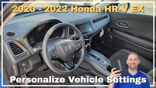 2020  2022 Honda HRV EX Personalized Vehicle Settings [upl. by Sixela]