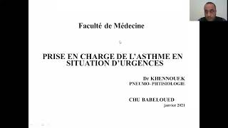 15Asthme en état durgence Dr Khenouf  Pneumo [upl. by Mlohsihc269]