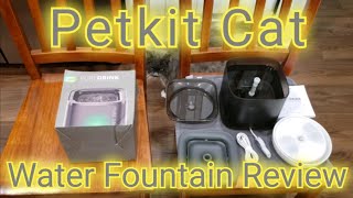 Petkit Cybertail Pure Drink Cat Water Fountain Review And Assembly [upl. by Charleton]