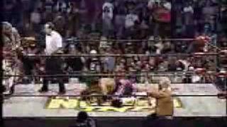 Sting amp The Ultimate Warrior Vs Bret Hart amp Hollywood Hogan [upl. by Suoivatnod]