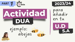 Actividad 🐝 DUA para tu Situación de aprendizaje oposiciones educación infantil parte 15 [upl. by Minton]