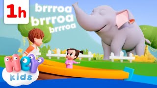 Les sons des animaux en chanson   Apprendre les Animaux pour Bébé  HeyKids en Français [upl. by Perlman]