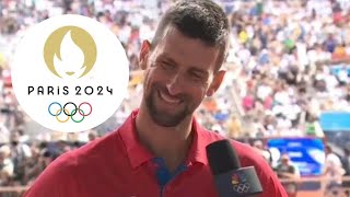 Novak Djokovics Carlos Alcaraz comments speak volumes after emotional Olympics gold win [upl. by Kevyn610]