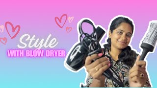 How to style with blow dryer 🤔  ​⁠ARTISTRY BY SHALINI [upl. by Sheilah458]