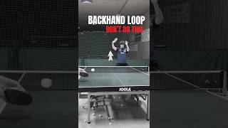 Backhand topspin tabletennis pingpong [upl. by Keheley429]