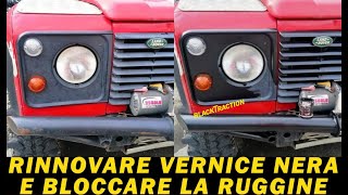 BLOCCARE RUGGINE PARAURTI E RINNOVARE VERNICE NERA JEEP [upl. by Swisher967]