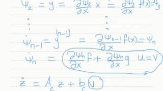 L13 InputOutput Linearization [upl. by Lleuqram]