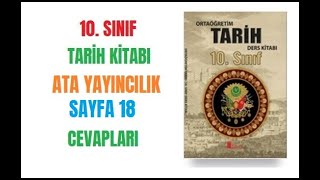 10 Sınıf Tarih Ders Kitabı Cevapları Ata Yayıncılık Sayfa 20 [upl. by Eerehc]