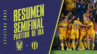 📹 El Resumen Femenil  Tigres 2  1 Rayadas  Semifinal de Ida  Apertura 2022 [upl. by Ielarol]