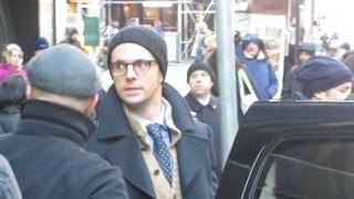 Matthew Goode leaving Good Morning America after promoting Imitation Game w Benedict Cumberbatch [upl. by Scotti]