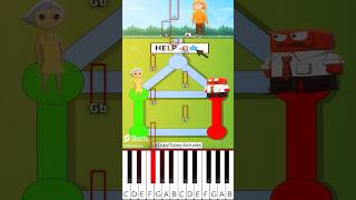 Can You Help Joy Escape from Sadness and Anger CrazyToonsAnimated  Octave Piano Tutorial [upl. by Cain731]