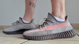 Yeezy 350 V2 Ash Stone on Feet Review [upl. by Daffi414]