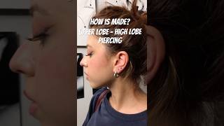 Upper Lobe and High Lobe piercing piercingdelimi shorts [upl. by Plotkin]