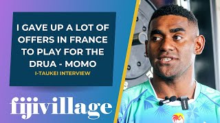 I gave up a lot of offers in France to play for the Drua  Momo  itaukei interview  281223 [upl. by Lila200]