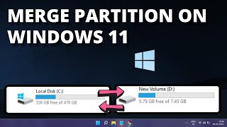 How to Merge Partition in Windows 1110  Merge Two Drives Together [upl. by Mond]