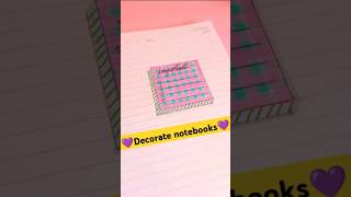 Decorate the first page of the notebook💙💚 art shorts youtubeshorts diy [upl. by Zuckerman]