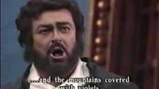 Luciano Pavarotti ColpitoUn di al azurro Andrea Chenier [upl. by Anonyw907]