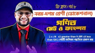 x ε N x2 greater than 9 এবং x3 less than 130  সেটটি তালিকা পদ্ধতিতে প্রকাশ কর পর্ব০৮ [upl. by Ennaylil]