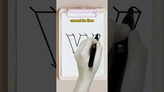 how to draw 3D small letter w 3dart howto draw 3dletterdrawing letterw [upl. by Wertheimer]