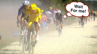 Tadej Pogacar goes BEAST MODE on Crazy Gravel Stage  Tour de France 2024 Stage 9 [upl. by Petuu]