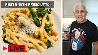 Pasta with Prosciutto Broccoli Rabe and Chickpeas by Pasquale Sciarappa [upl. by Karmen]