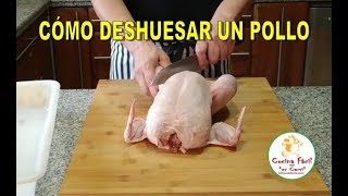 CÓMO DESHUESAR UN POLLO ENTERO [upl. by Irrabaj]