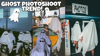 GHOST PHOTOSHOOT TREND  Tiktok Compilation [upl. by Ahsilrak]