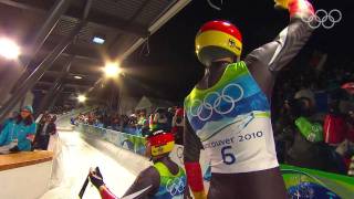 Germany  Mens Luge Doubles  Vancouver 2010 Winter Olympic Games [upl. by Yrian593]