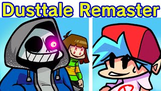 Friday Night Funkin Vs Dusttale Remastered  Cutscenes FNF Mod Undertale GENOCIDEPACIFIST Ending [upl. by Alial]