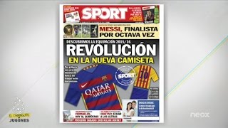 Exclusiva Sport Revolución en la nueva camiseta del Barça [upl. by Aicirtak918]