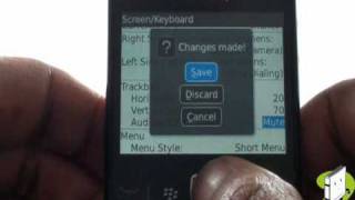 TouchTrack pad  BlackBerry Curve 8520  The Human Manual [upl. by Orfield]