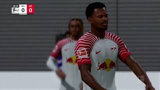 Gameplay  RB Leipzig  SC Freiburg  Bundesliga  20242025 [upl. by Ayt471]