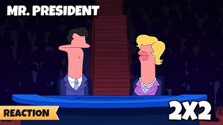 Smiling Friends  S02E02  Mr President  REACTION [upl. by Oyek]