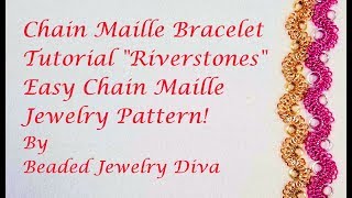 💦 Chain Maille Bracelet Tutorial  Chain Maille Jewelry Patterns  Easy Chain Maille [upl. by Isabea]