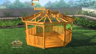 Octagon Precut Gazebo Assembly Animation [upl. by Konstantin899]