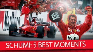 Michael Schumacher Seine 5 besten F1Momente  Formel 1 News [upl. by Maag]