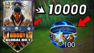 BUFF BRODY FIRST ITEM THUNDERBELT IS TOO OP IN LATEGAME😱 100 BROKEN  BRODY BEST BUILD FOR 2024 [upl. by Geithner]