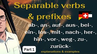 German separable verbs for beginners A1 A2 B1 German Grammar [upl. by Aeriel853]