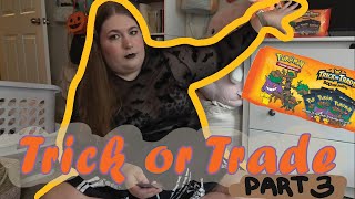 Opening Trick Or Trade Pokemon Booster Packs With Courtney P3 [upl. by Ueih]