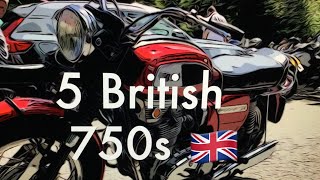 5 British 750cc Motorcycles [upl. by Isnan]