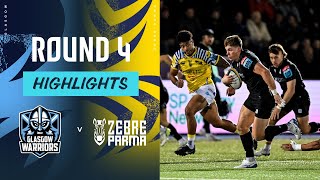 Glasgow Warriors v Zebre Parma  Highlights  Round 4  URC 202425 [upl. by Doley]