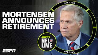 Chris Mortensen announces retirement after covering NFL on ESPN since 1991  NFL Live [upl. by Simonetta]