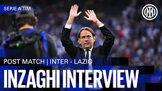 SIMONE INZAGHI INTERVIEW  INTER 11 LAZIO 🎙️⚫🔵🏆 [upl. by Nessy]