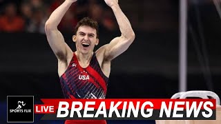 US mens gymnast Stephen Nedoroscik goes viral as he shines on pommel horse American icon [upl. by Conney]